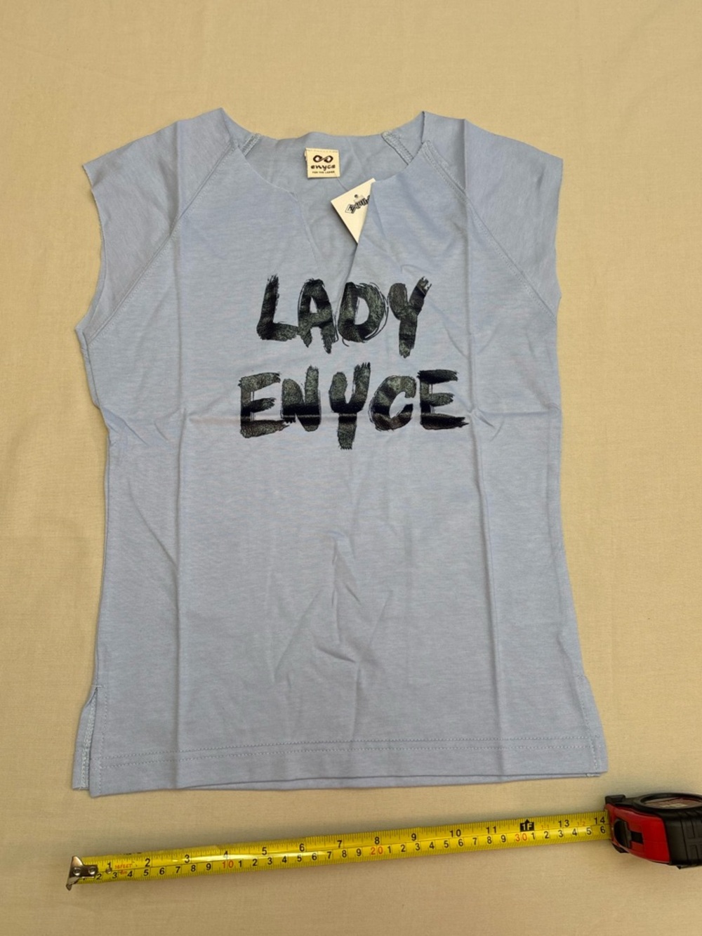 Enyce Light Blue 'Lady Enyce' Graphic Tank M
